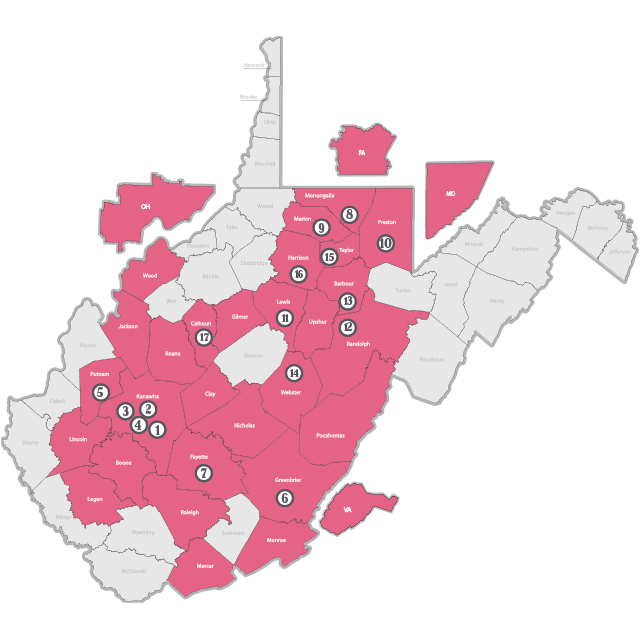 Vandalia Location Map