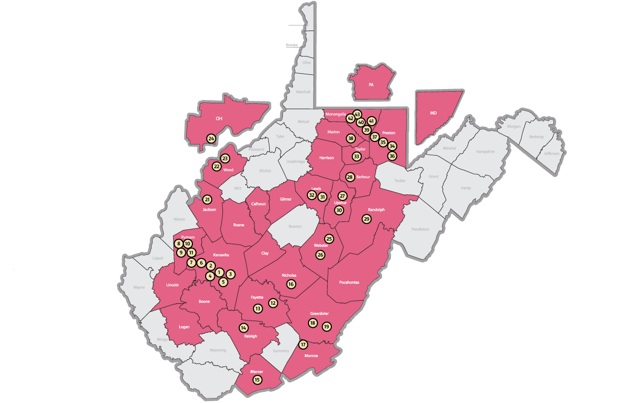 Primary Care Location Map image